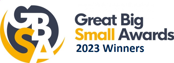 The 2023 GBSB Award Winners logo.